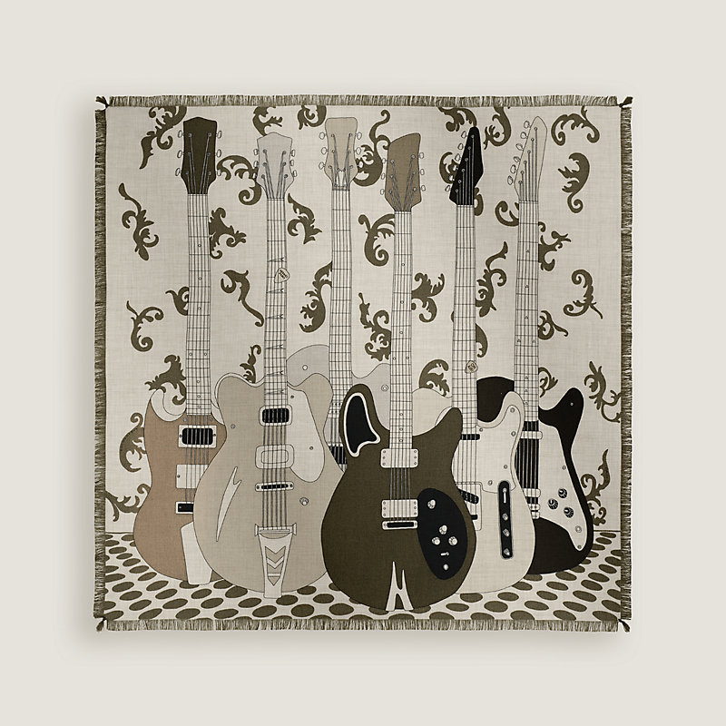 ♦️HERMES♦️エルメス　スパゲッティフリンジスカーフ エルメス ツイリー LES VOITURES A TRANSFORMATION ジョーヌ/クリーヌ